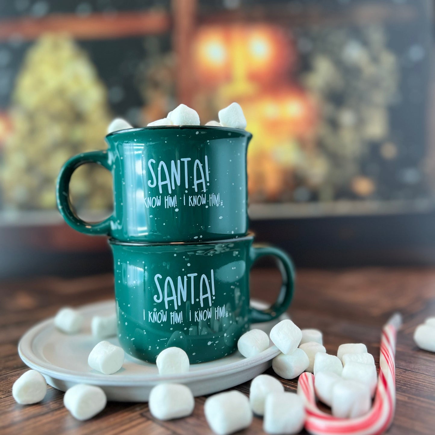 2-PACK SANTA! I KNOW HIM! I KNOW HIM! MINI MUGS