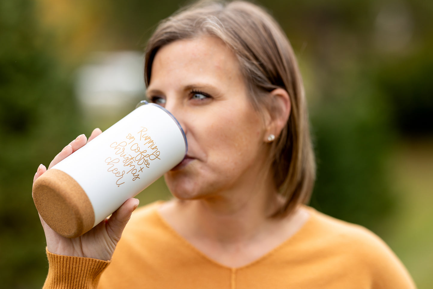 RUNNING ON COFFEE AND CHRISTMAS CHEER | TRAVEL MUG
