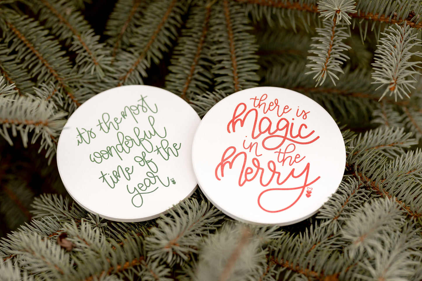 CHRISTMAS COASTER - 2 PACK