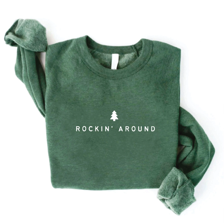 ROCKIN' AROUND GRAPHIC SWEATSHIRT