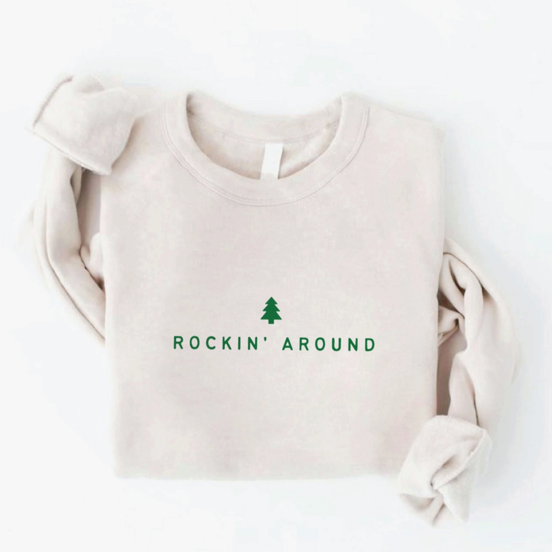 ROCKIN' AROUND GRAPHIC SWEATSHIRT