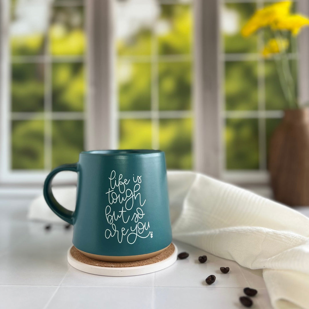 Strength in Every Sip: Discover Our 'Life Is Tough But So Are You' Coffee Mug