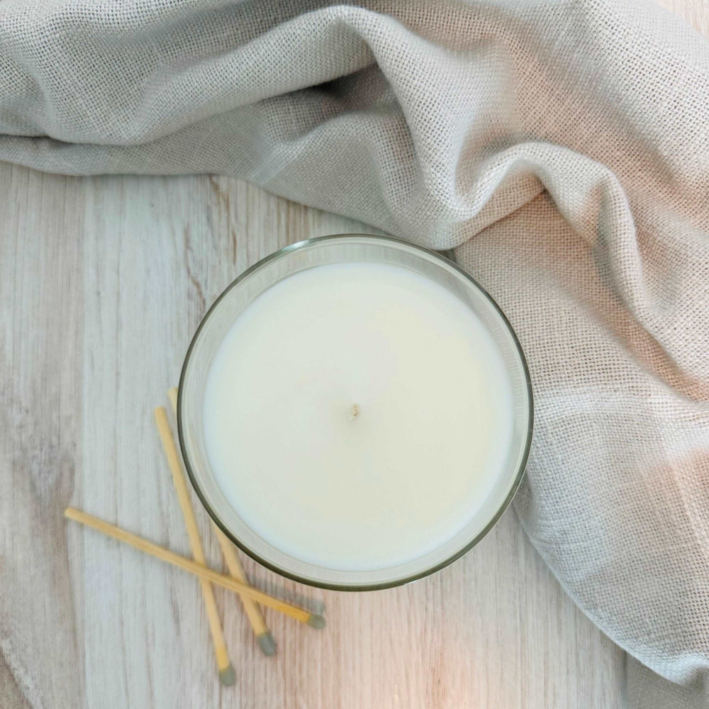 Beach Linen | Whiskey Glass Soy Candle