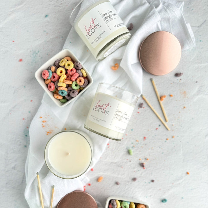 Fruit Loops | Whiskey Glass Soy Candle