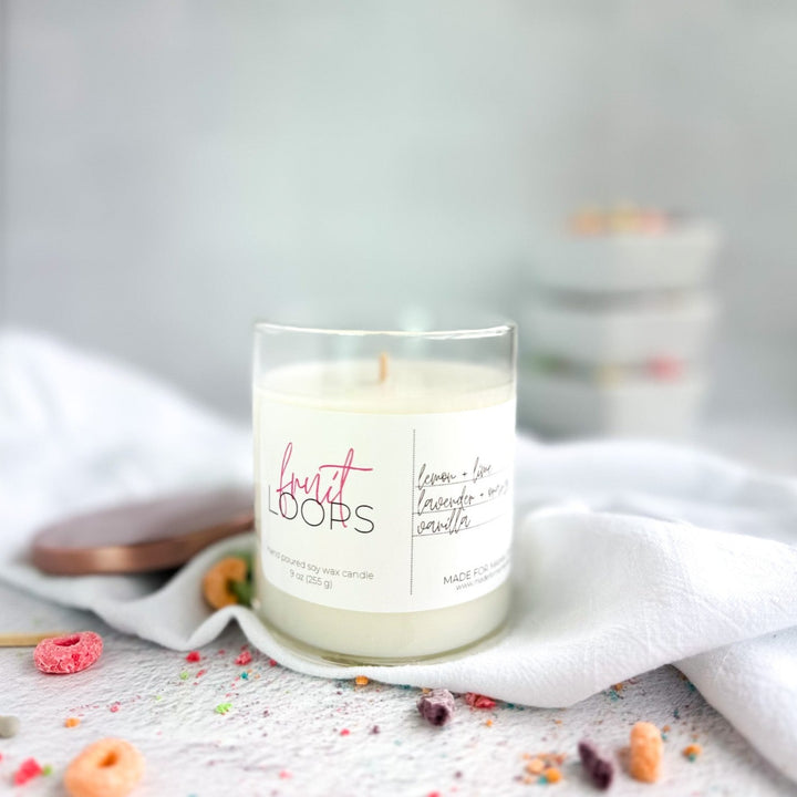 Fruit Loops | Whiskey Glass Soy Candle