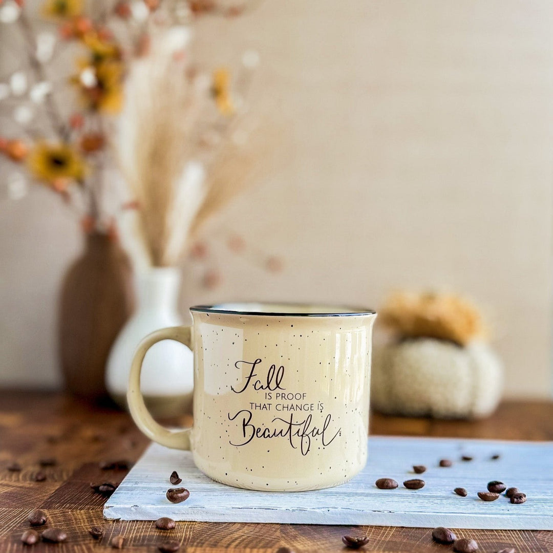 Fall Is Proof That Change Is Beautiful | Campfire Coffee Mug