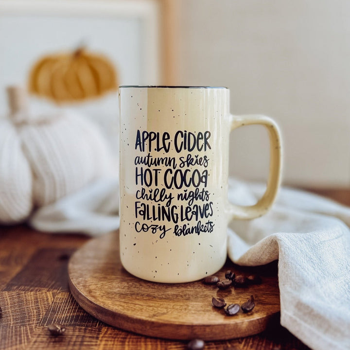 Apple Cider Autumn Skies | Tall Campfire Coffee Mug