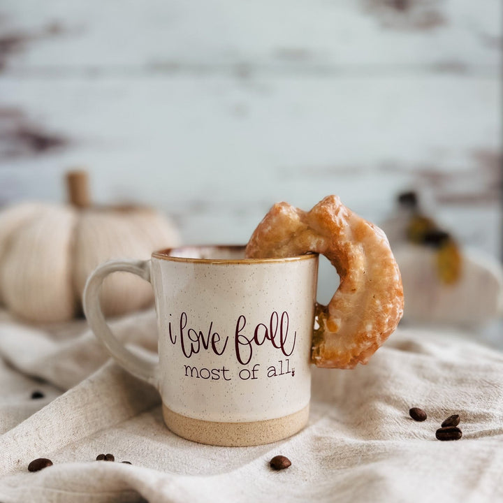 I Love Fall Most of All | Rustic Coffee Mug