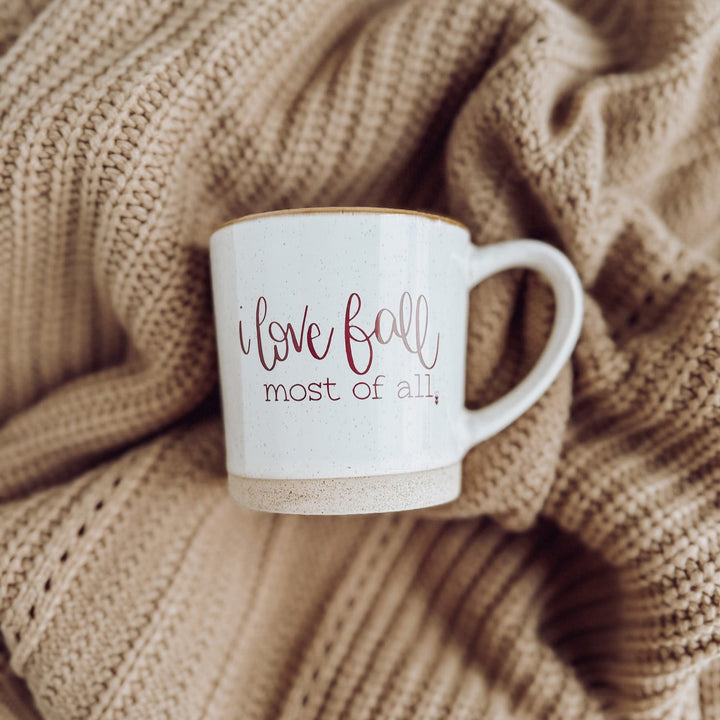 I Love Fall Most of All | Rustic Coffee Mug