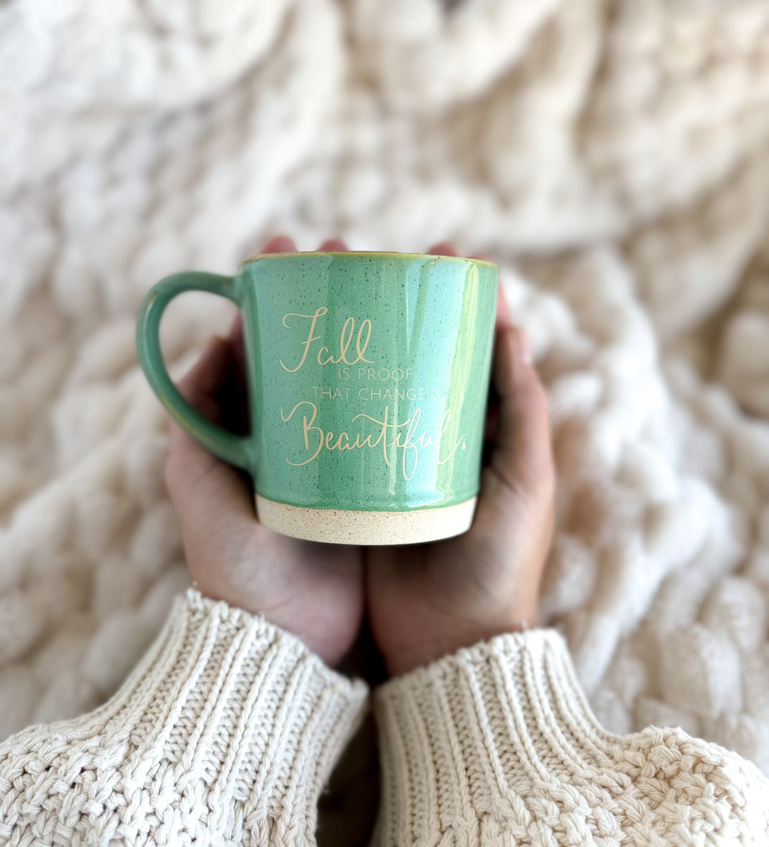 Fall Is Proof That Change Is Beautiful | Rustic Coffee Mug