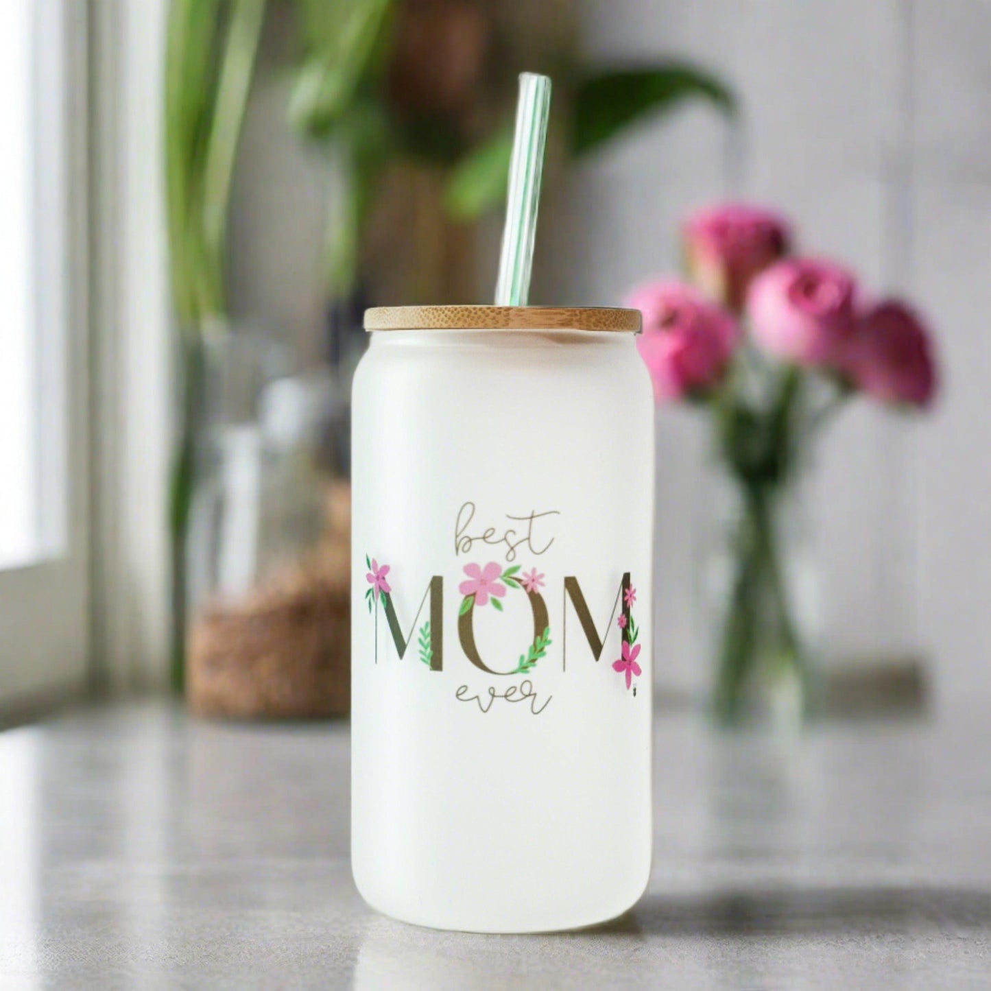 Best Mom Ever Can Glass - Made for Mama Shop