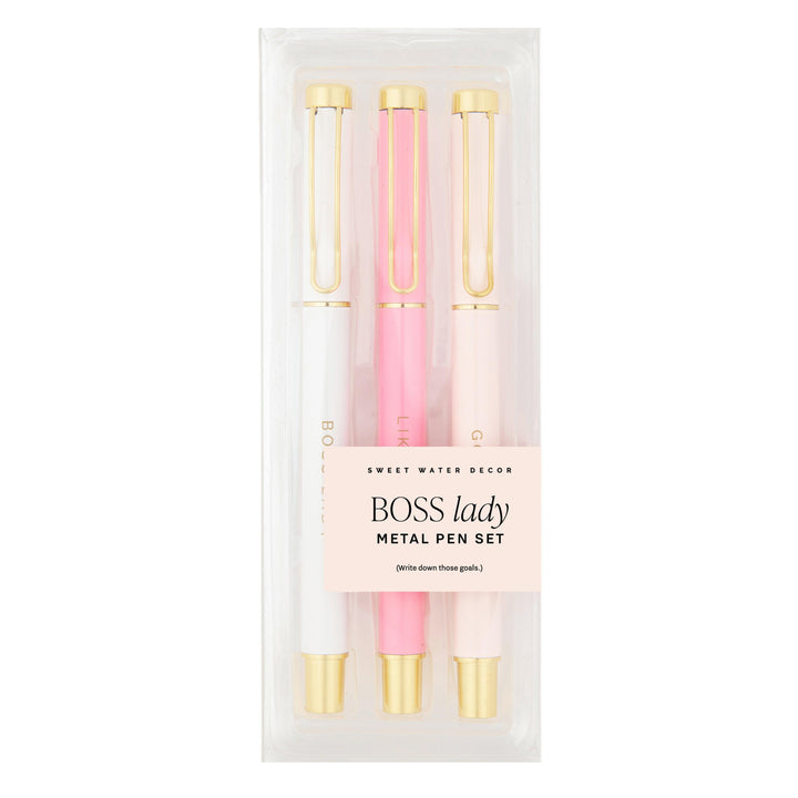 Boss Lady Metal Pen Set - Made for Mama Shop