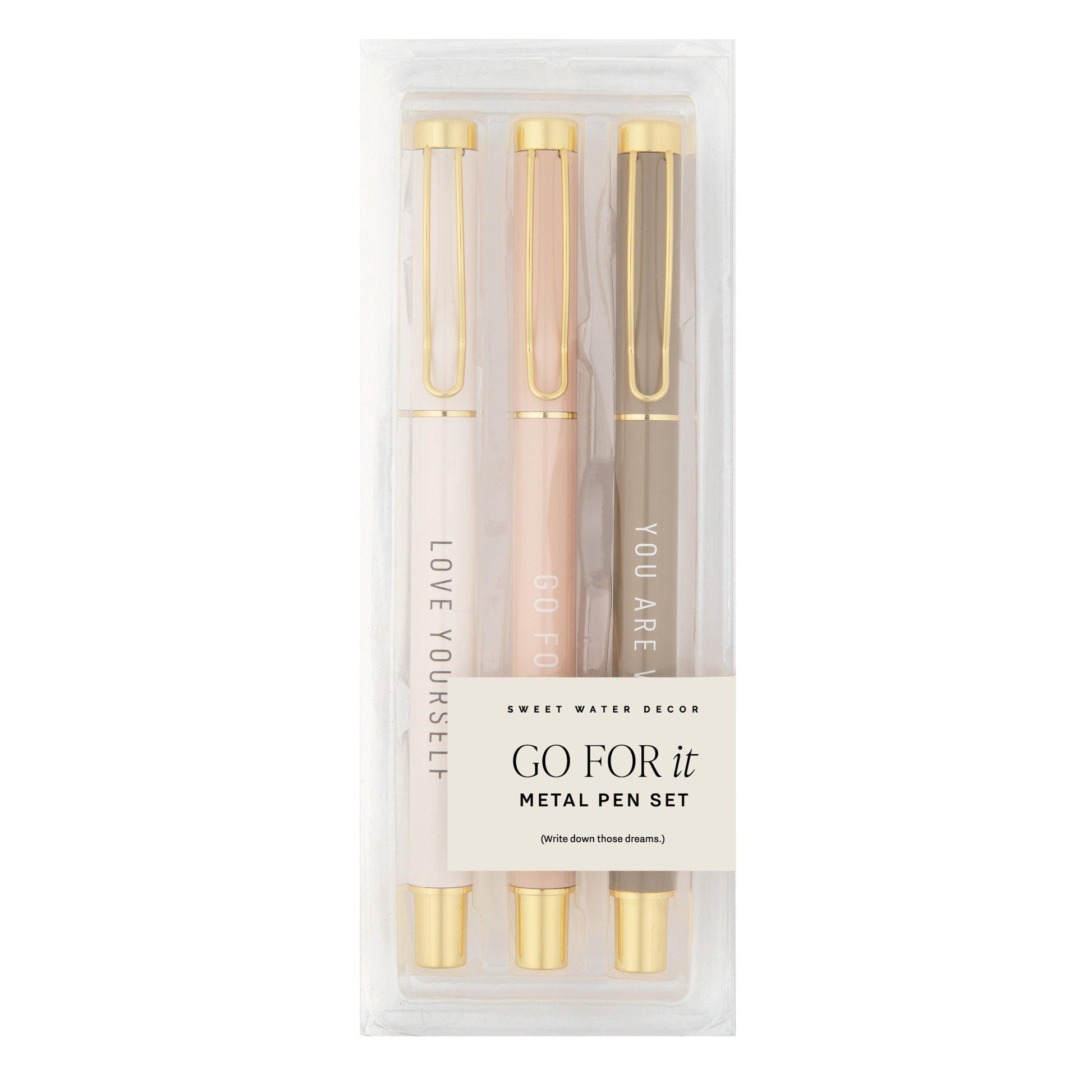 Go For It Metal Pen Set - Made for Mama Shop