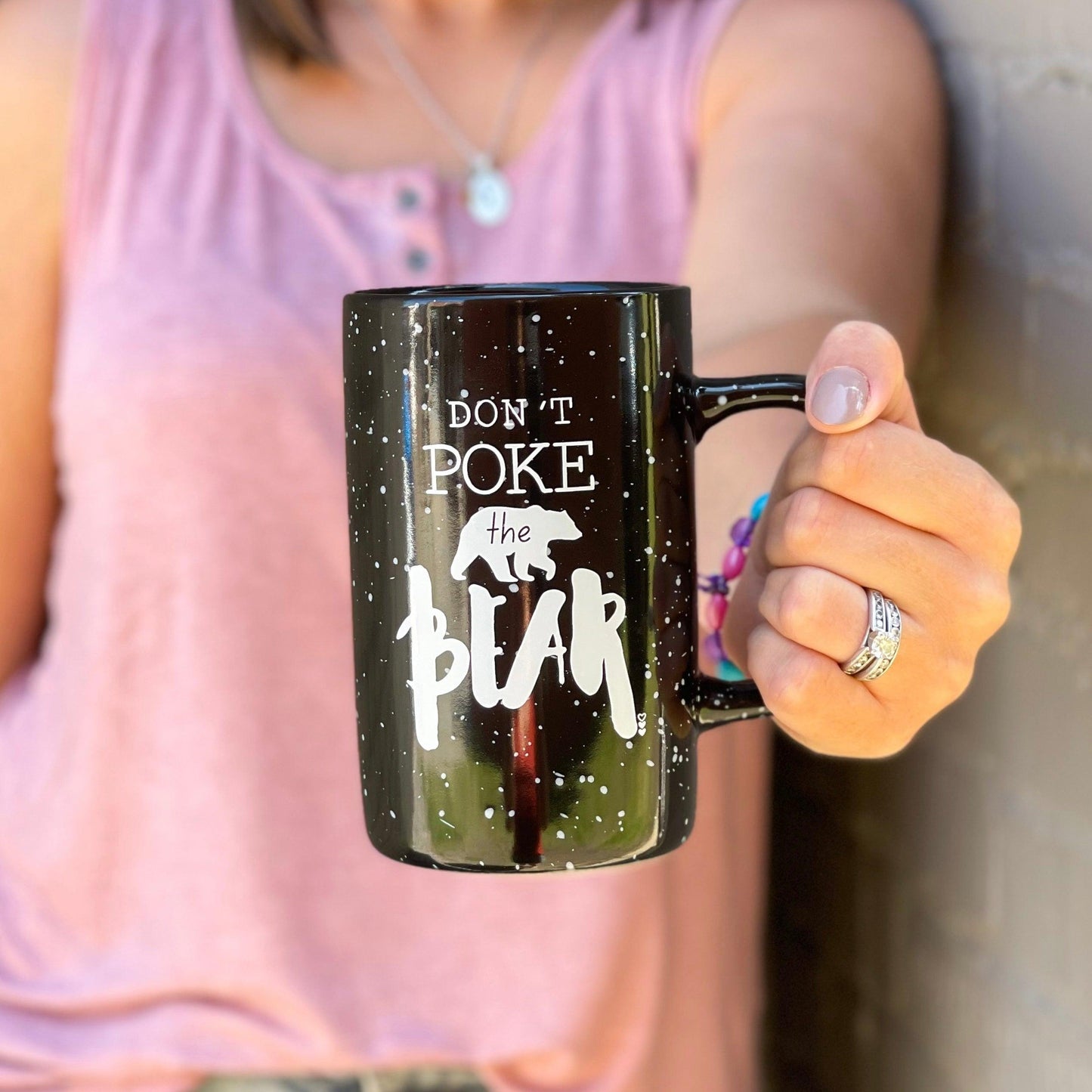 Don't Poke The Bear | Tall Campfire Coffee Mug - Made for Mama Shop
