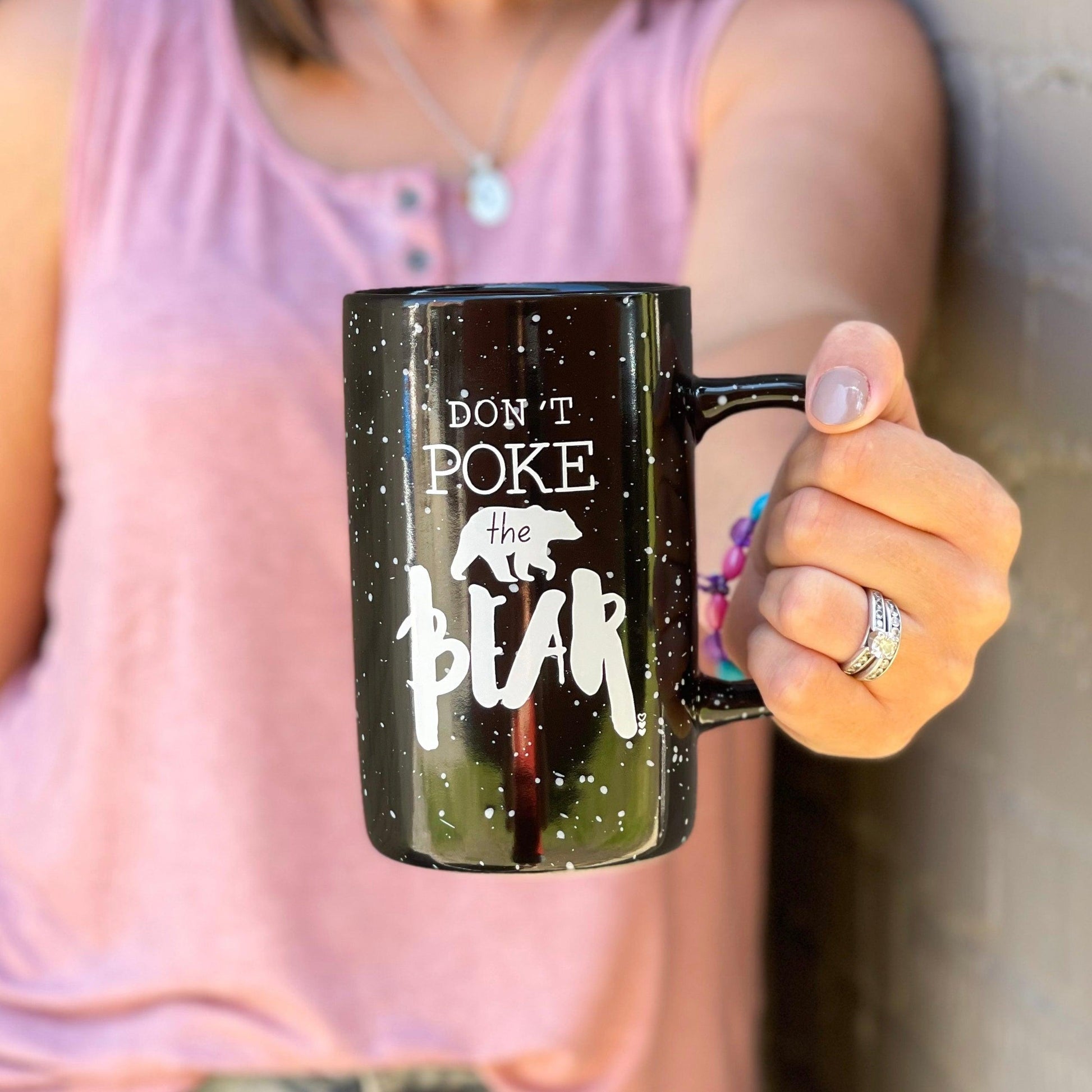 Don't Poke The Bear | Tall Campfire Coffee Mug - Made for Mama Shop