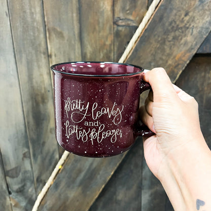 IMPERFECT -PRETTY LEAVES AND LATTES PLEASE | CAMPFIRE COFFEE MUG